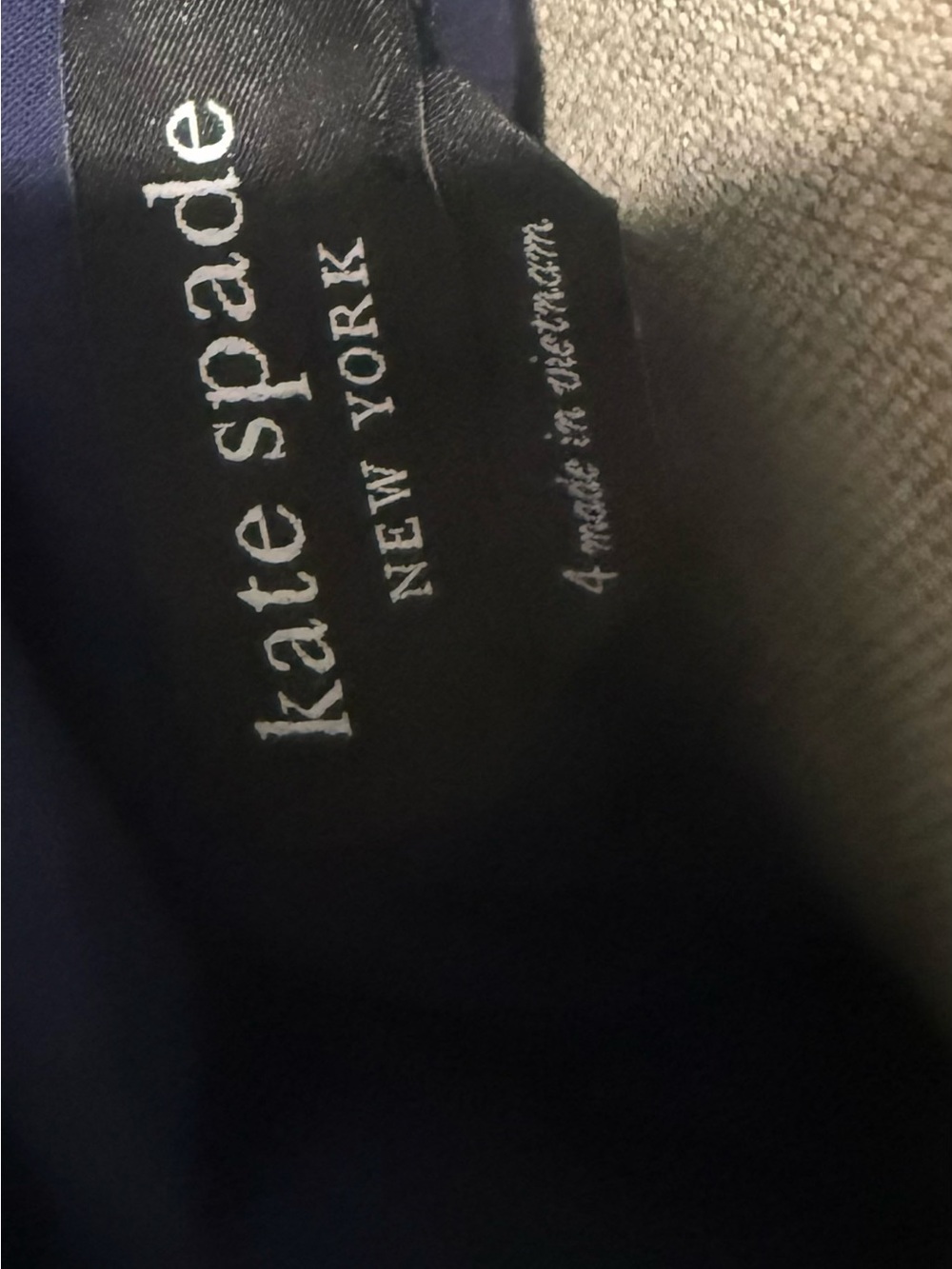 kate spade Navy Floral Sleeveless V-Neck Fit-and-Flare Dress - Picture 5 of 5